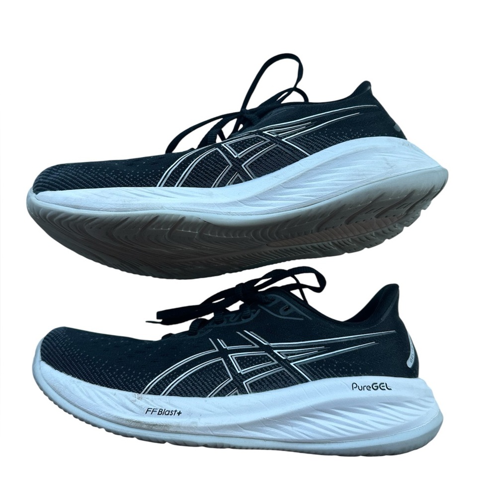 ASICS Black and White Athletic Sneakers,worn only a few times, women’s size 9.5